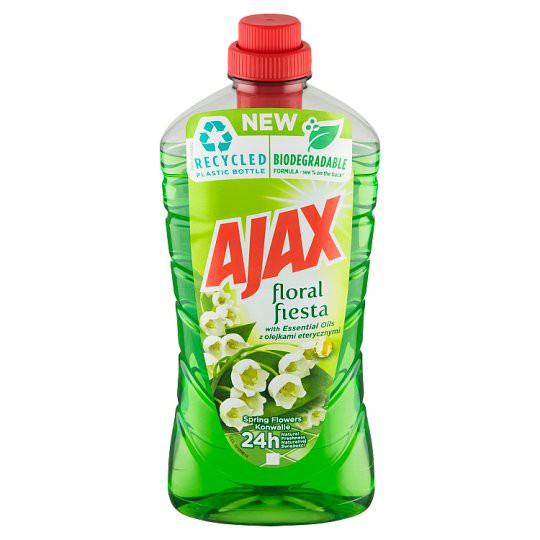 Ajax zelený Spring flowers konvalinky 1l | Čistící a mycí prostředky - Saponáty - Saponáty na podlahu a univerzální